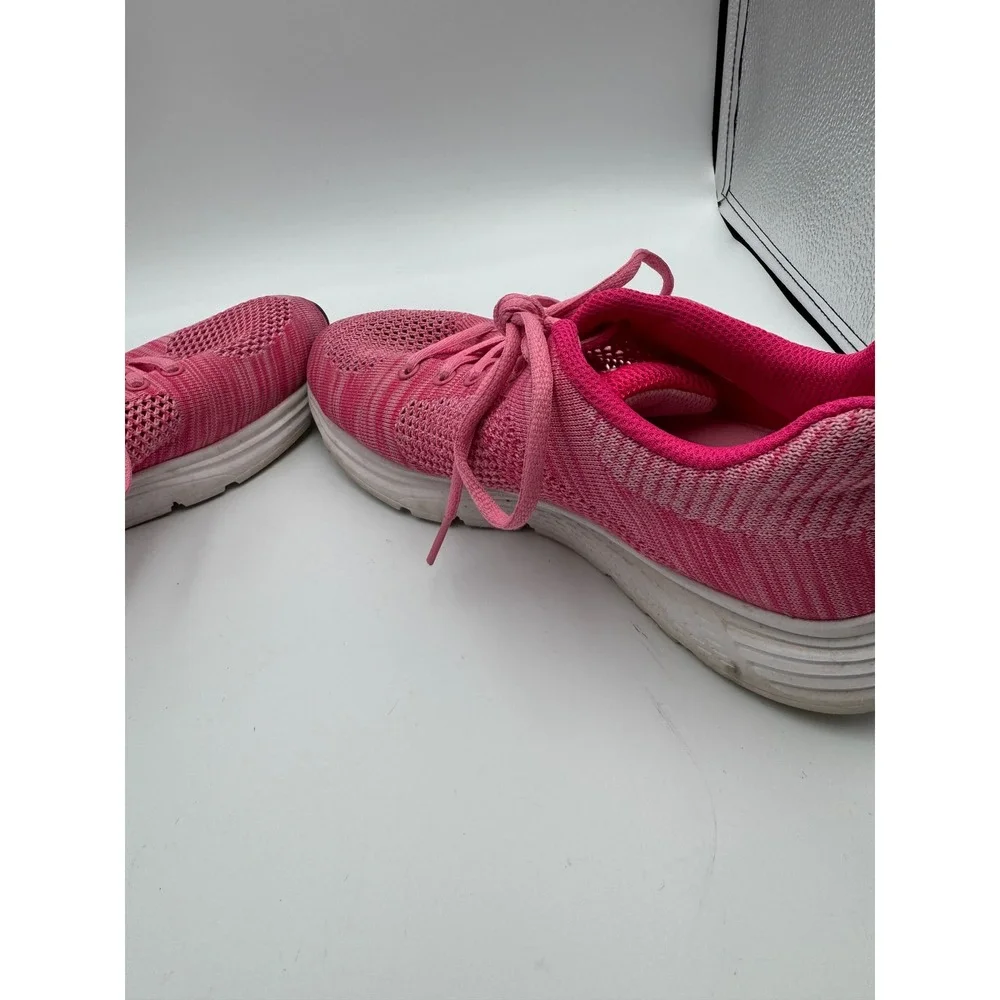 LA Gear Ultra Foam‎ Pink Knit Mesh Lightweight Running Walking Shoes Womens